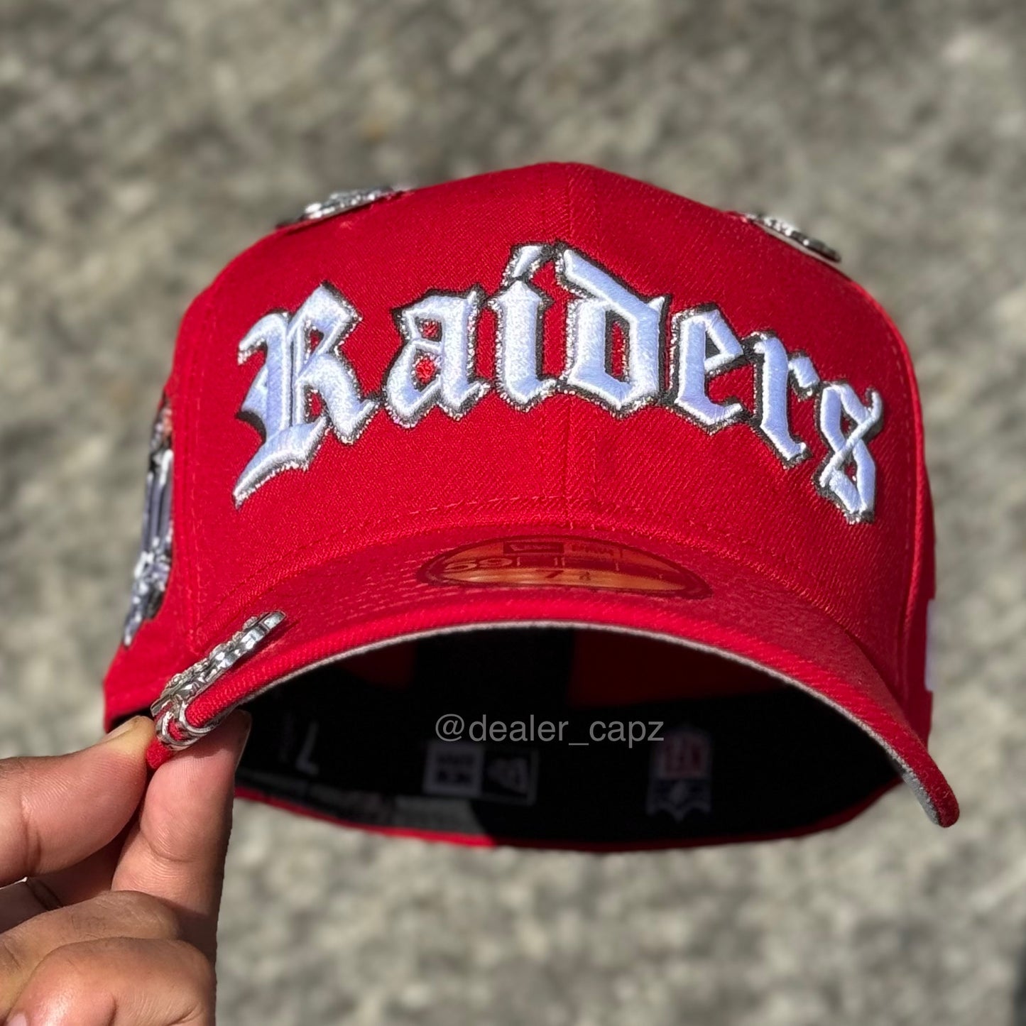 7 • 7 1/8 • 7 1/4 • 7 3/8 • 7 1/2 LAS VEGAS RAIDERS