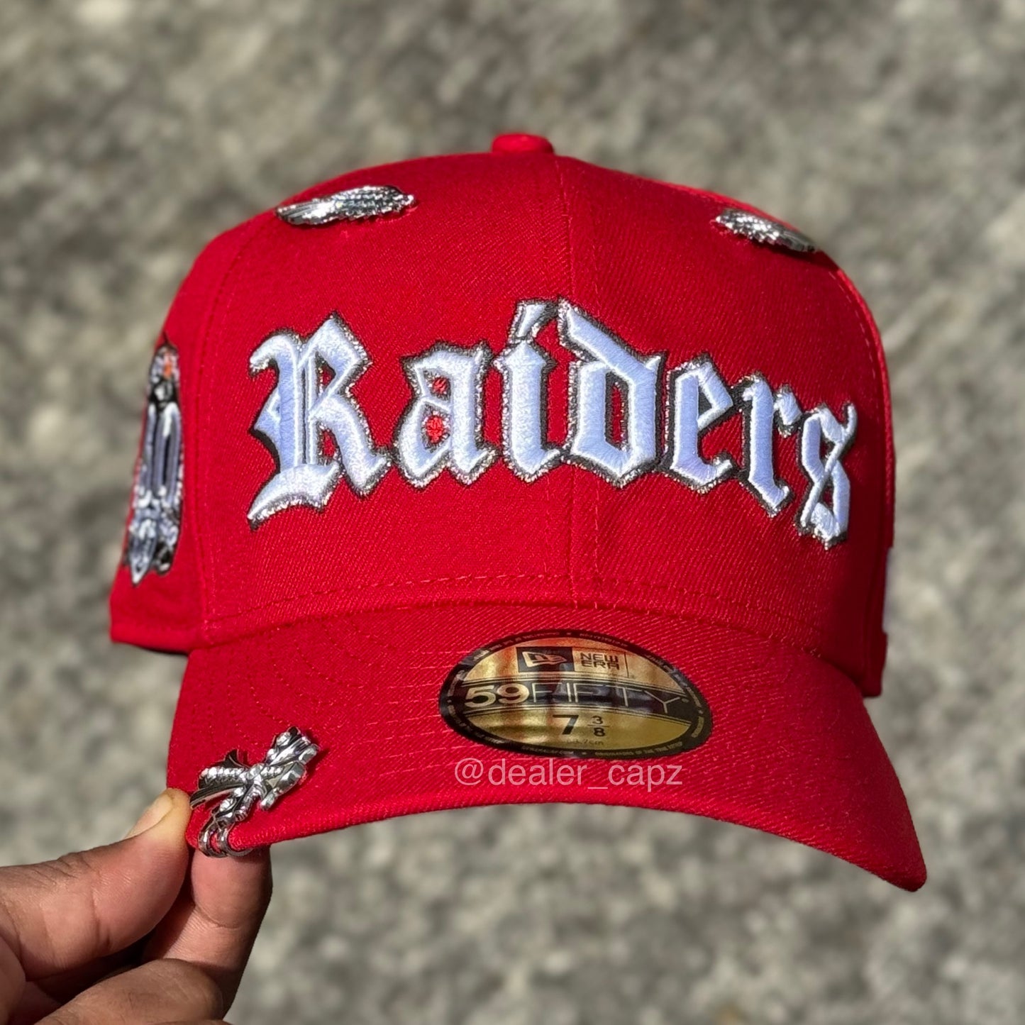 7 • 7 1/8 • 7 1/4 • 7 3/8 • 7 1/2 LAS VEGAS RAIDERS