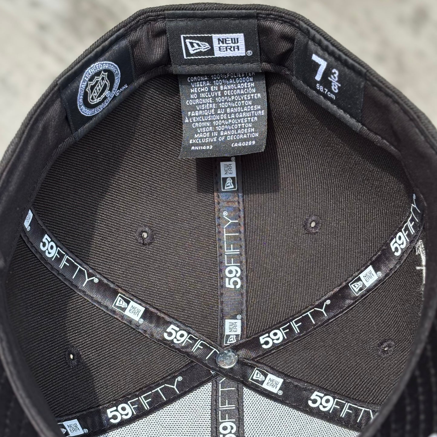 7 1/8 • 7 3/8 ANAHEIM DUCKS BLACK SATIN