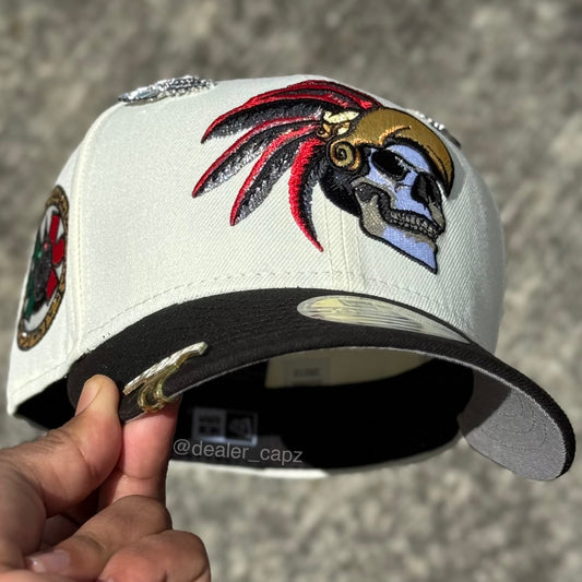 7 1/8 • 7 1/4 • SKULL AZTECA MÉXICO