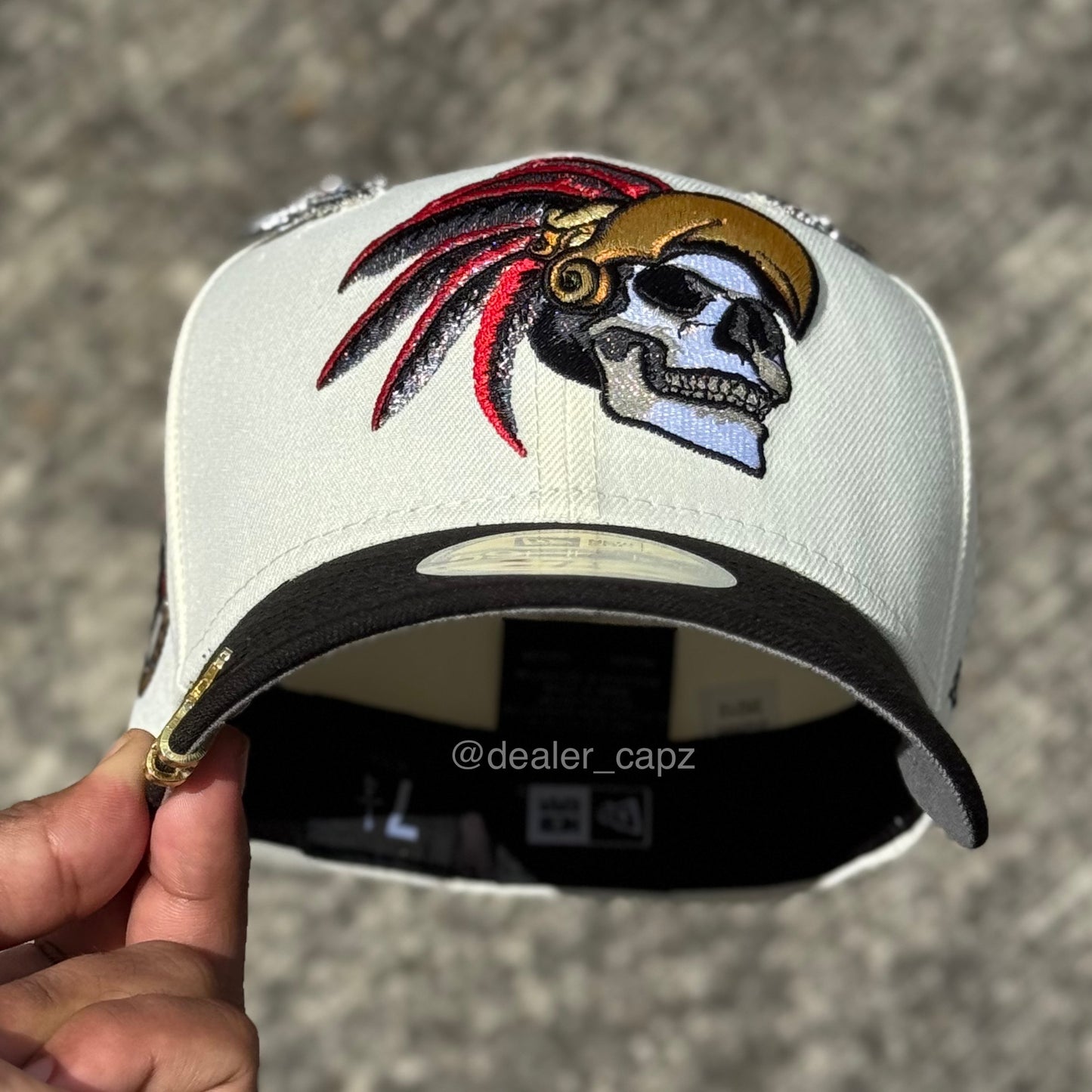 7 1/8 • 7 1/4 • SKULL AZTECA MÉXICO