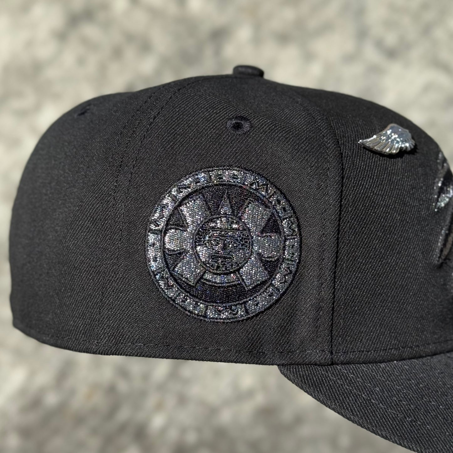 7 5/8 • SKULL AZTECA BLACK