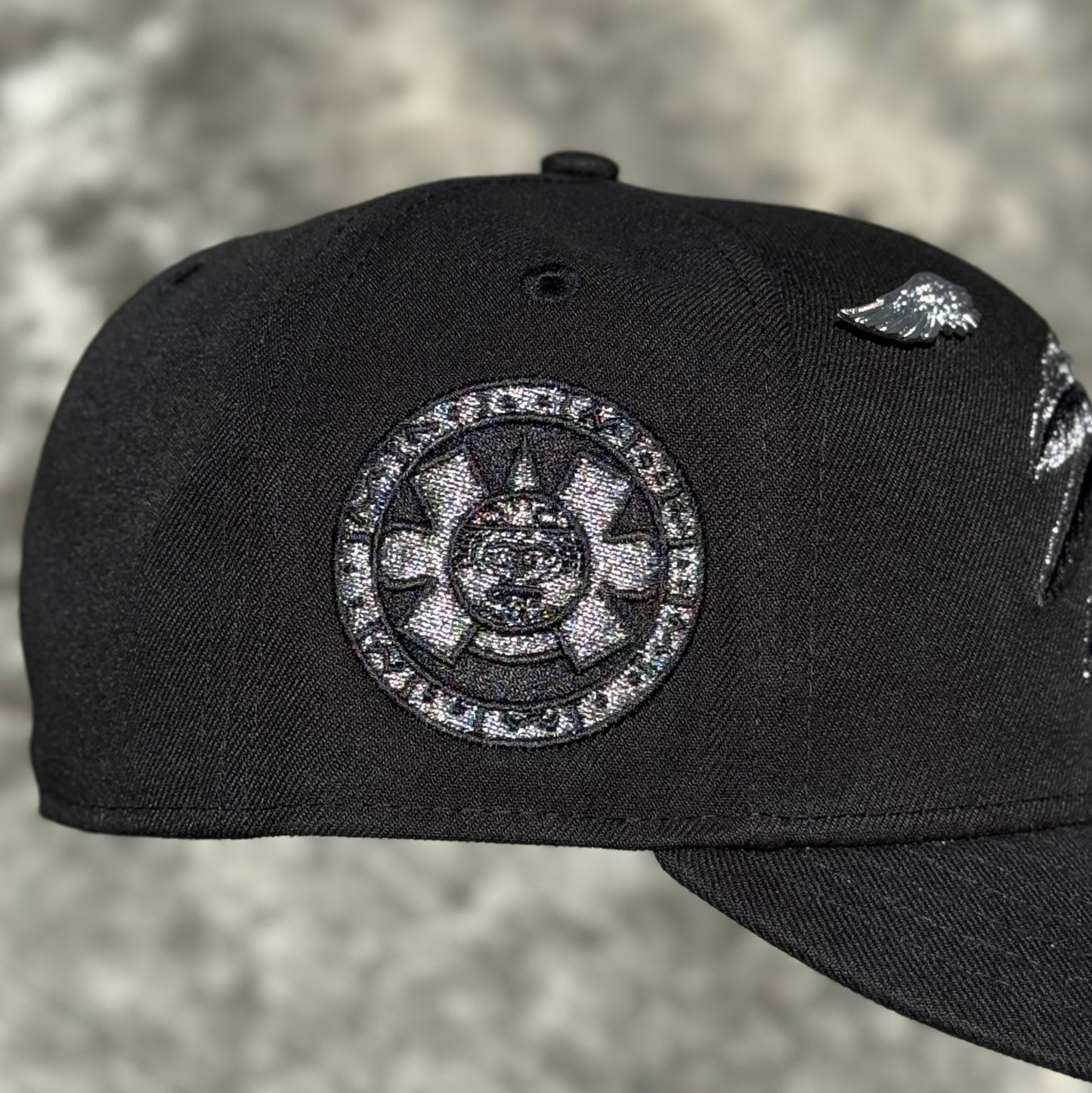 7 5/8 • SKULL AZTECA BLACK