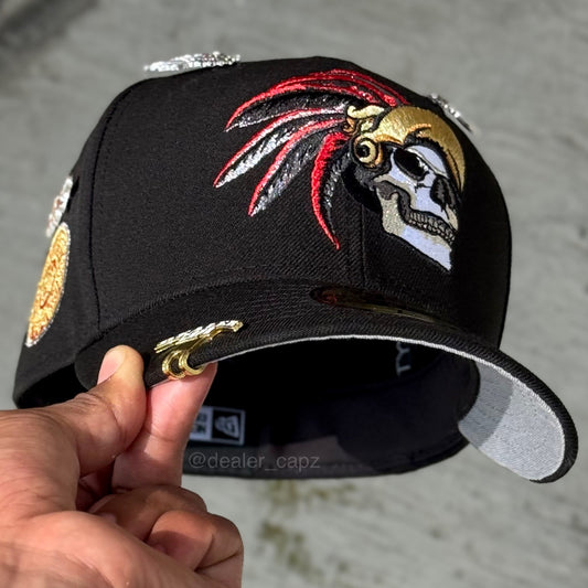 7 1/8 • 7 1/2 • 7 5/8 SKULL AZTECA “MÉXICO”