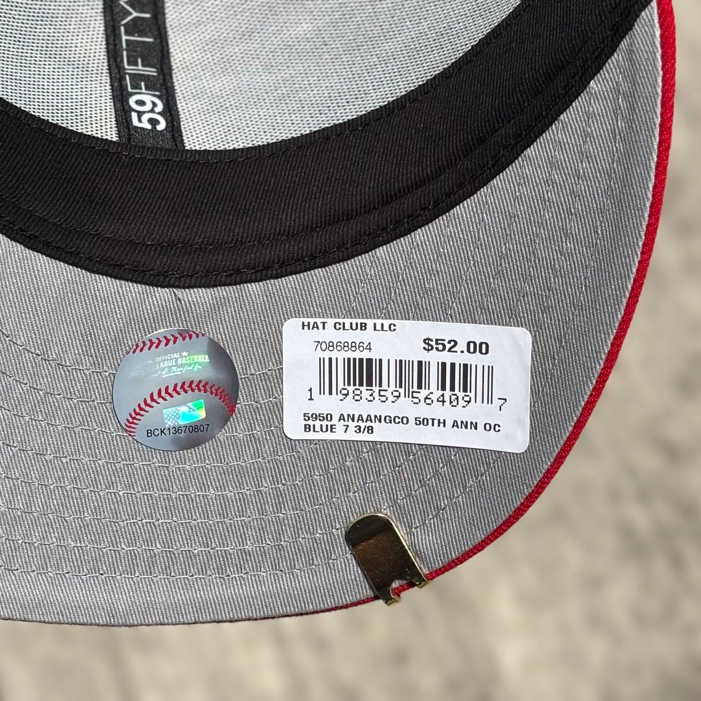 7 3/8 • ANAHEIM ANGELS GOLD